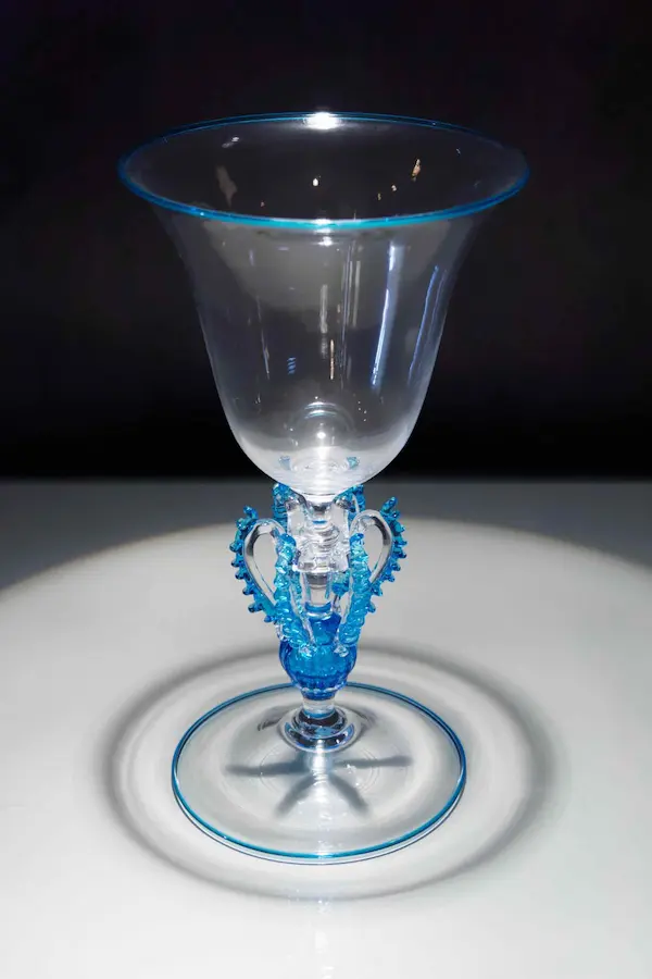 Blue goblet